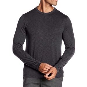 Theory Gaskell Inked Men’s Anemone Long Sleeved Shirt Gray XL Modal Material